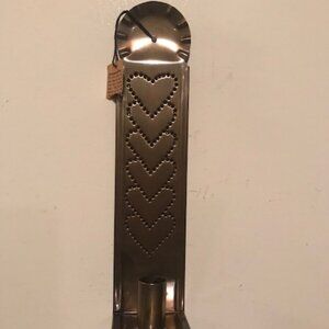 New Heart Candle sconce in Antiqued Brass